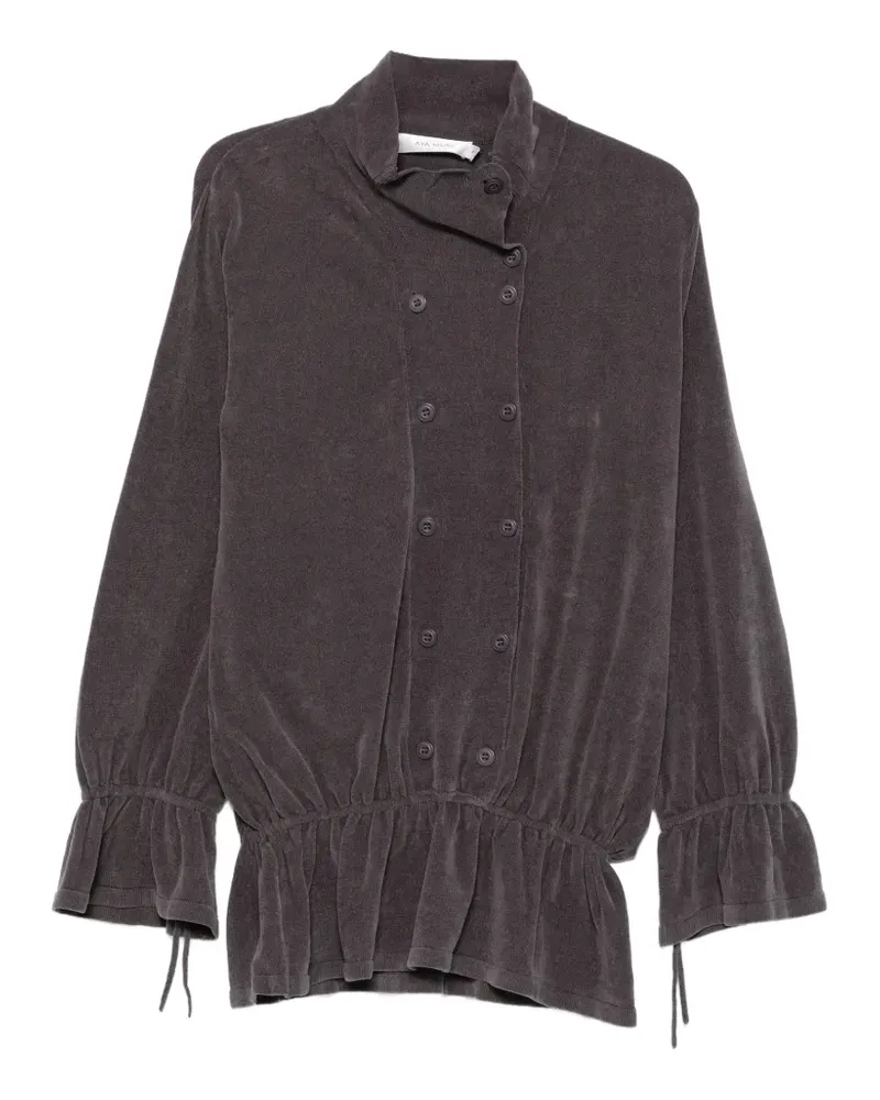 Aya Muse Doppelreihiges Ara Kleid - Grau Grau