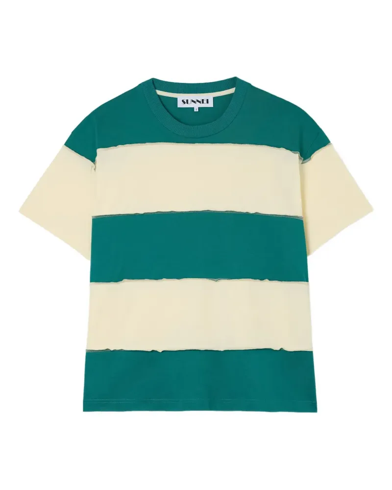 SUNNEI Gestreiftes T-Shirt - Grün Grün