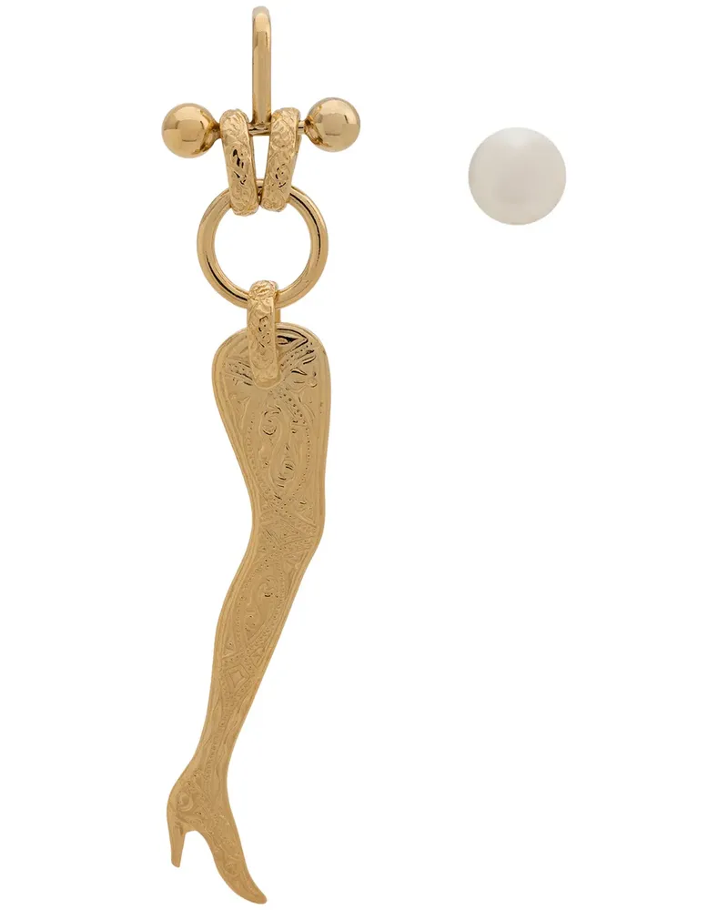 Wouters & Hendrix Ohrringe mit Gravur - Gold Gold