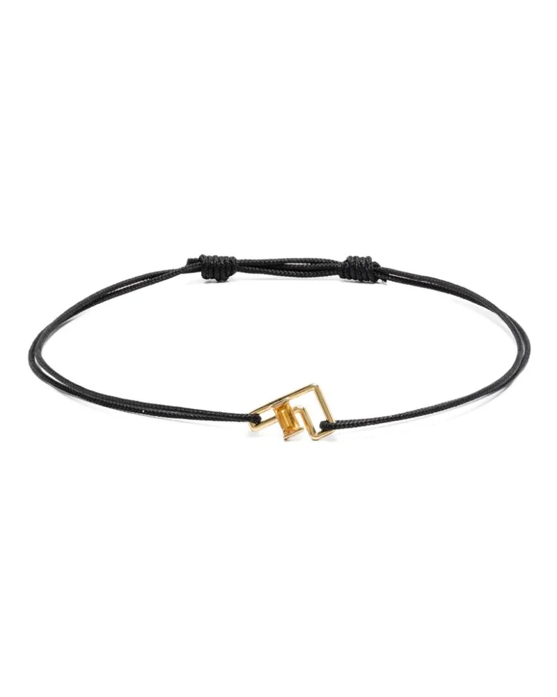 Aliita 9kt Letra F Gelbgoldarmband mit Zitrin Gold
