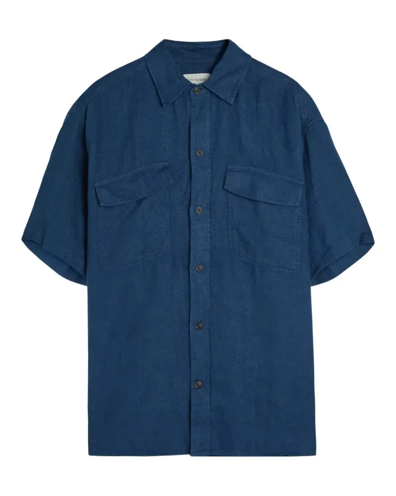 Oliver Spencer Penryn short-sleeve shirt - Blau Blau