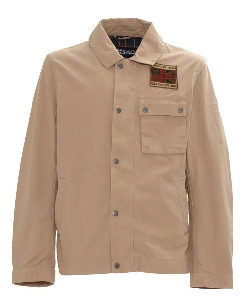 Barbour Workers Jacke mit aufgesetzter Tasche - Nude Nude