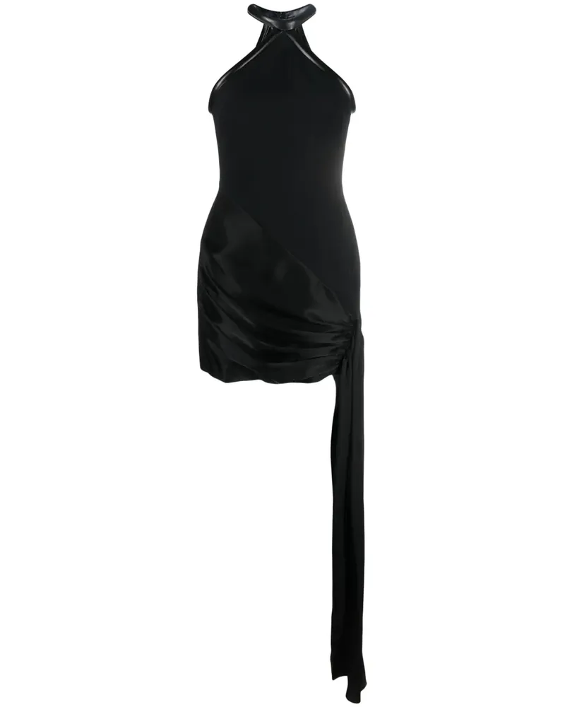 David Koma Ärmelloses Neckholder-Kleid - Schwarz Schwarz