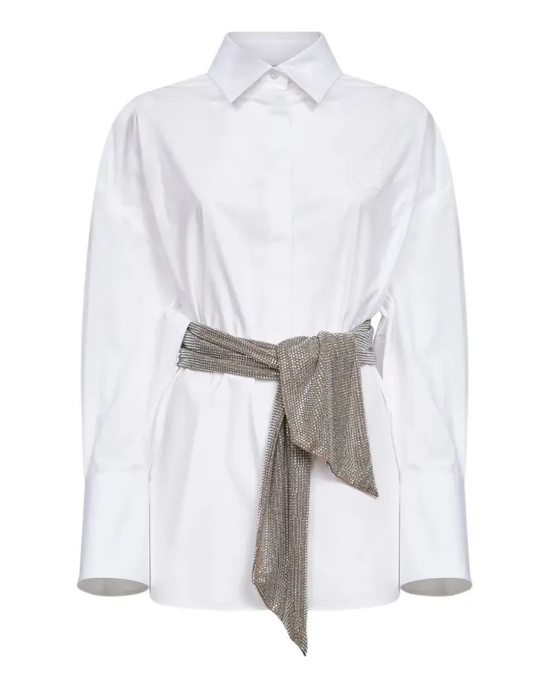 Giuseppe di Morabito crystal-embellished shirt - Weiß Weiß