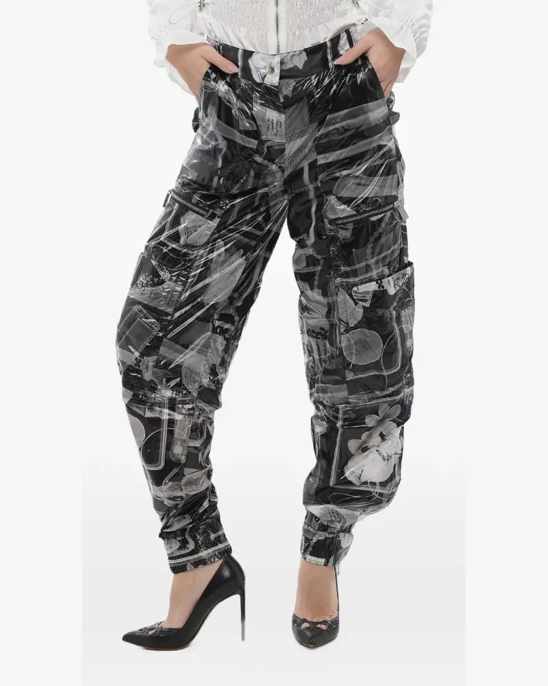 OFF-WHITE Cargohose mit grafischem Print - Schwarz Schwarz