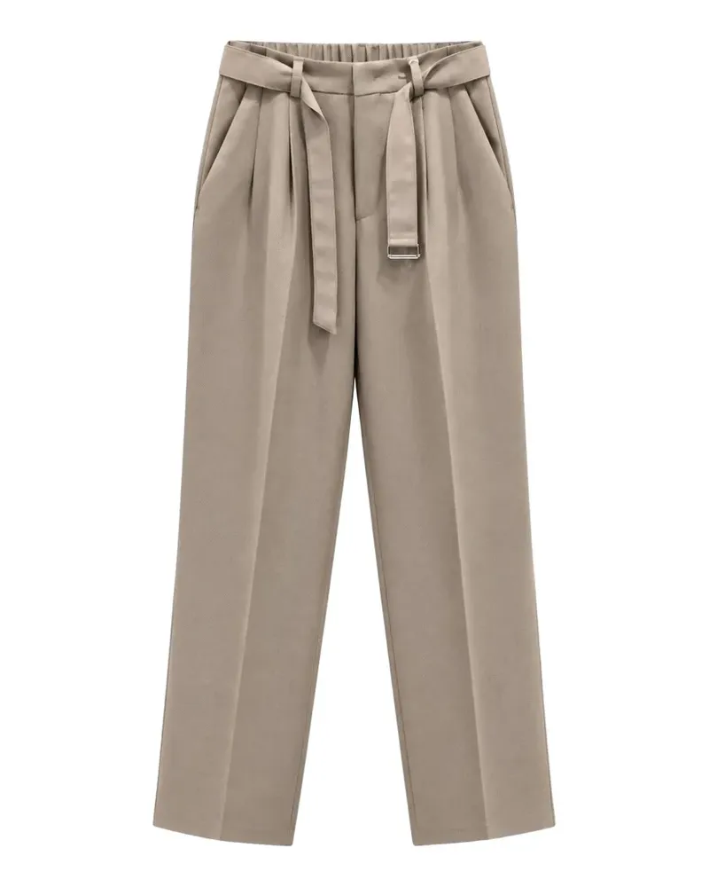Be Able Hiroyuki belted trousers - Nude Nude
