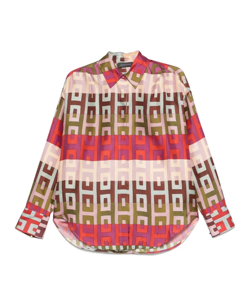 Lorena Antoniazzi Hemd mit geometrischem Print - Rosa Rosa