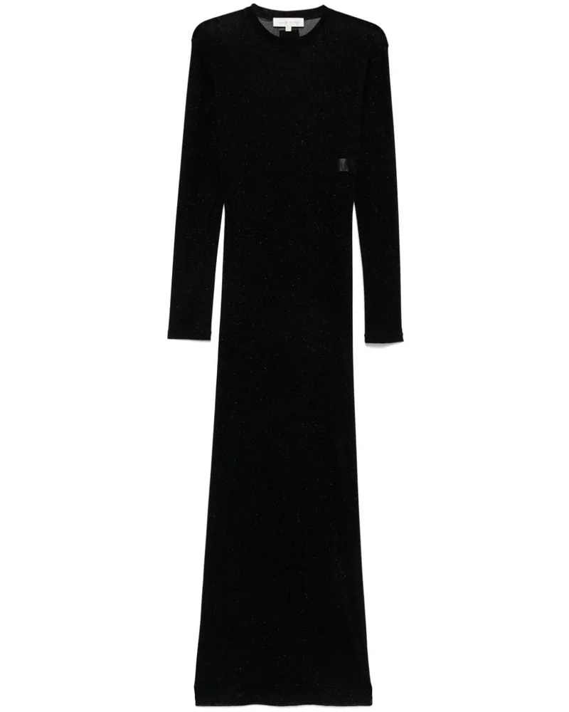 Ludovic de Saint Sernin Maxikleid aus Samt - Schwarz Schwarz
