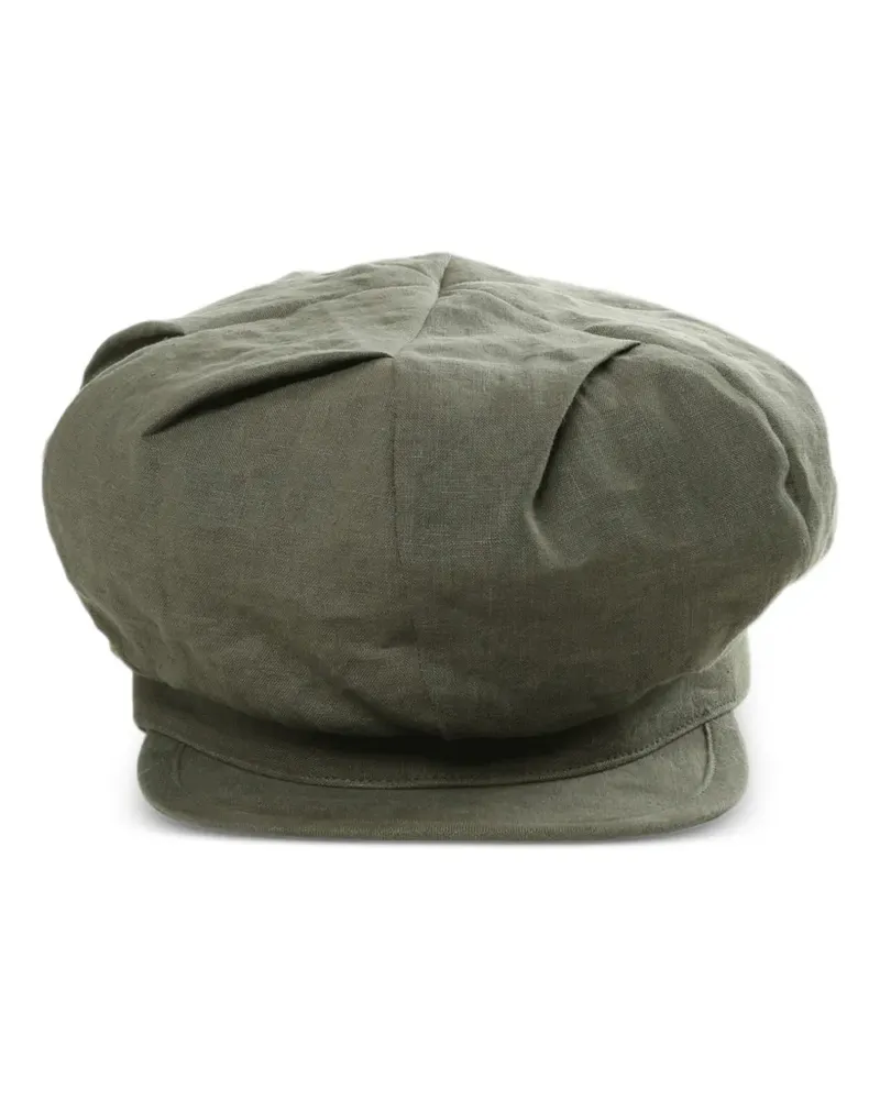 Yohji Yamamoto Plissierte Ballonmütze - Grün Grün