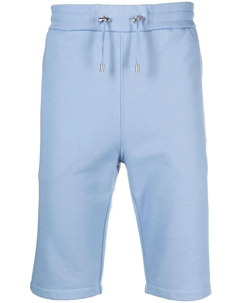 Balmain Joggingshorts mit Logo-Print - Blau Blau