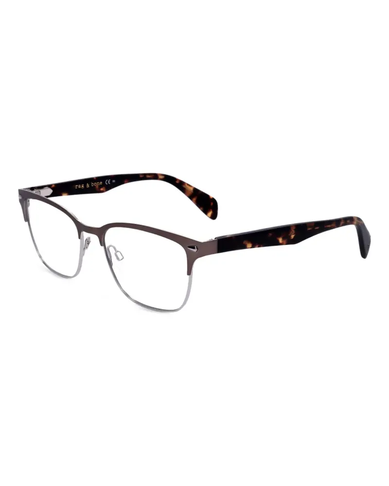 Rag & Bone Sonnenbrille mit Brauensteg - Braun Braun