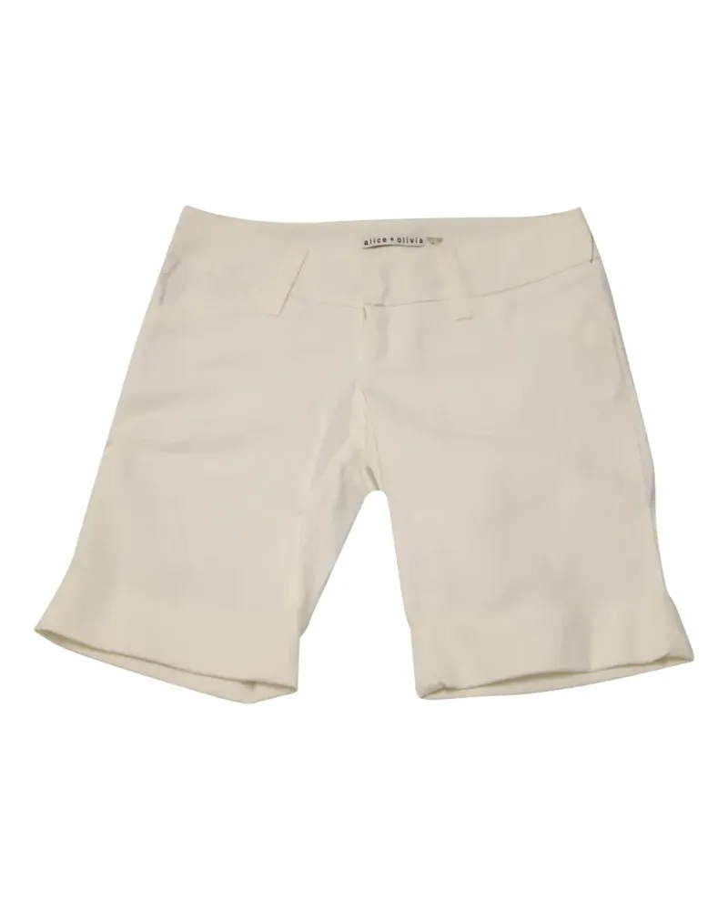 Alice + Olivia cuffed bermuda shorts - Weiß Weiß