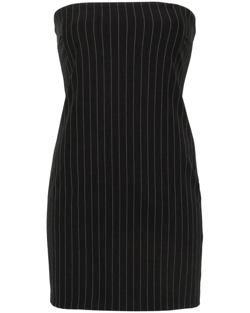 Patrizia Pepe Minikleid mit Nadelstreifen - Schwarz Schwarz