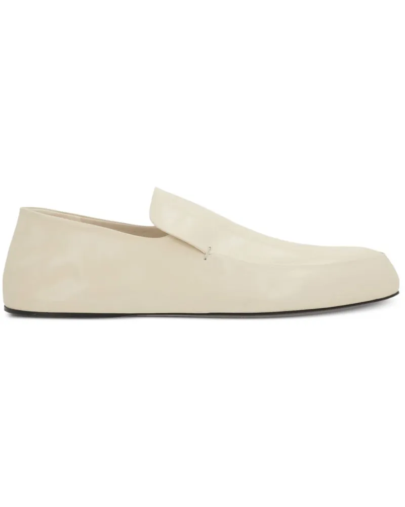 Jil Sander Loafer aus Leder - Weiß Weiß