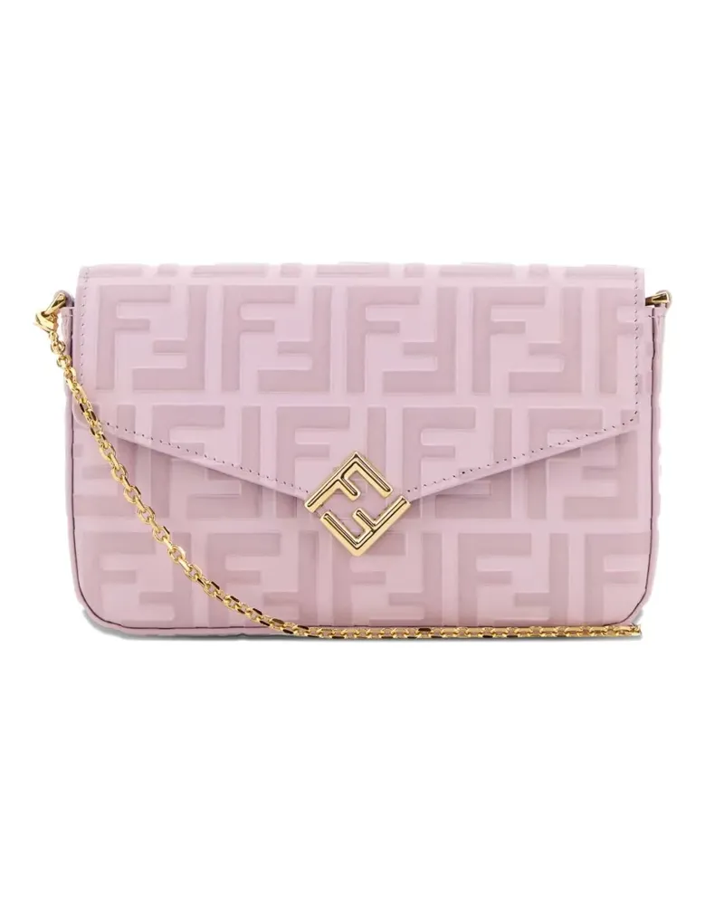 Fendi FF Diamonds Portemonnaie mit Logo - Rosa Rosa