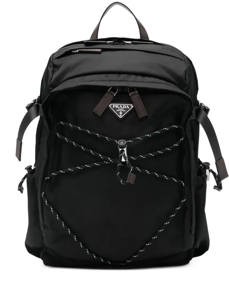 Prada Rucksack mit Kordelzug - Schwarz Schwarz
