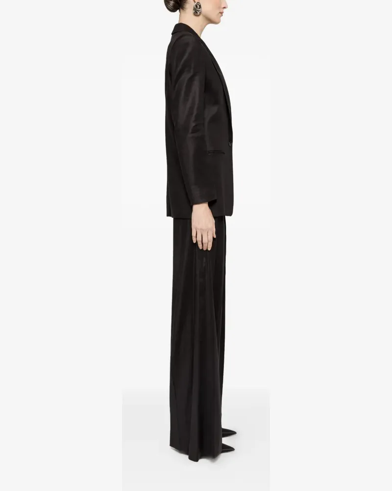 NISSA high-rise palazzo pants - Schwarz Schwarz
