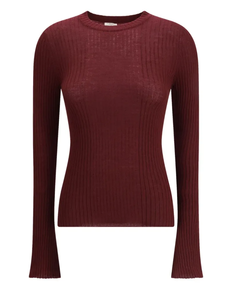 CRUNA knitted long-sleeve top - Rot Rot