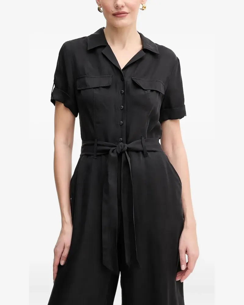 Guess Jumpsuit mit Klappentasche - Schwarz Schwarz