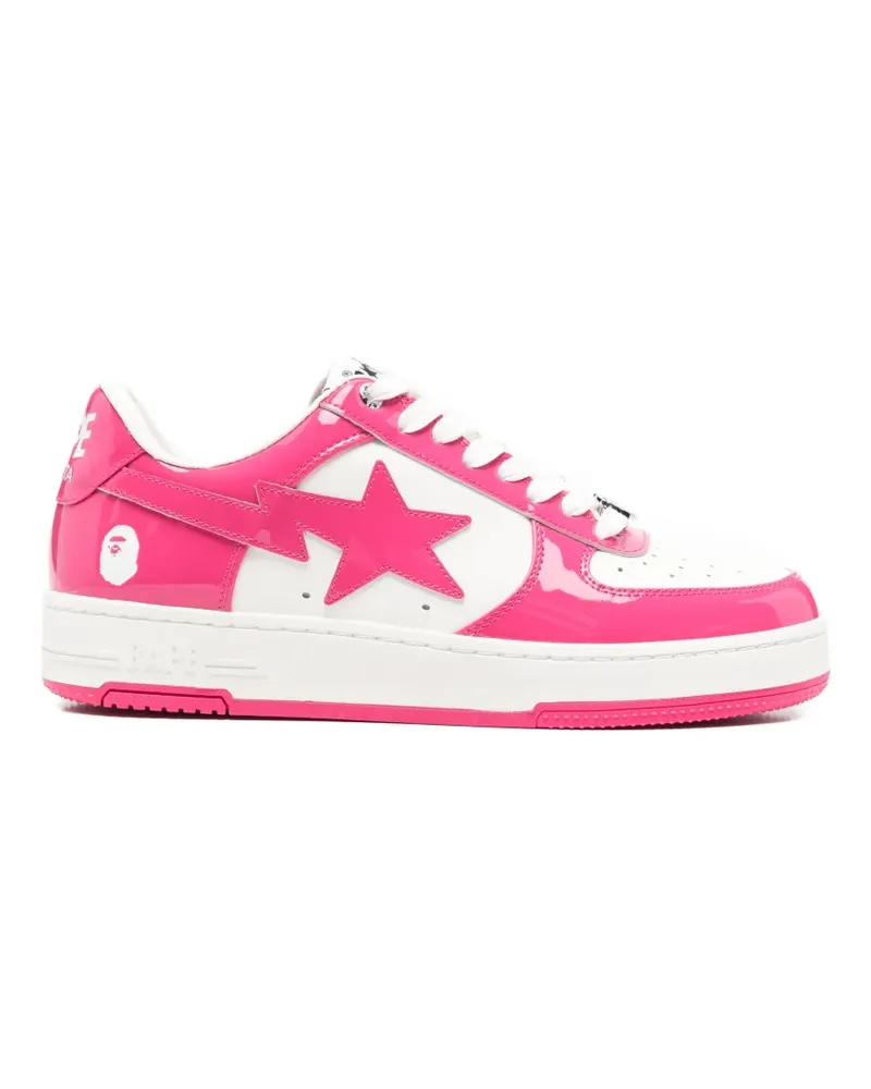 BAPE Bape Sta Sneakers aus Lackleder - Rosa Rosa