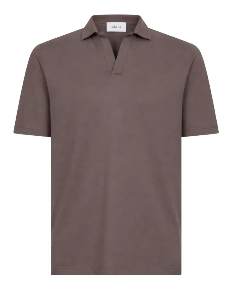 D4.0 cotton polo shirt - Braun Braun