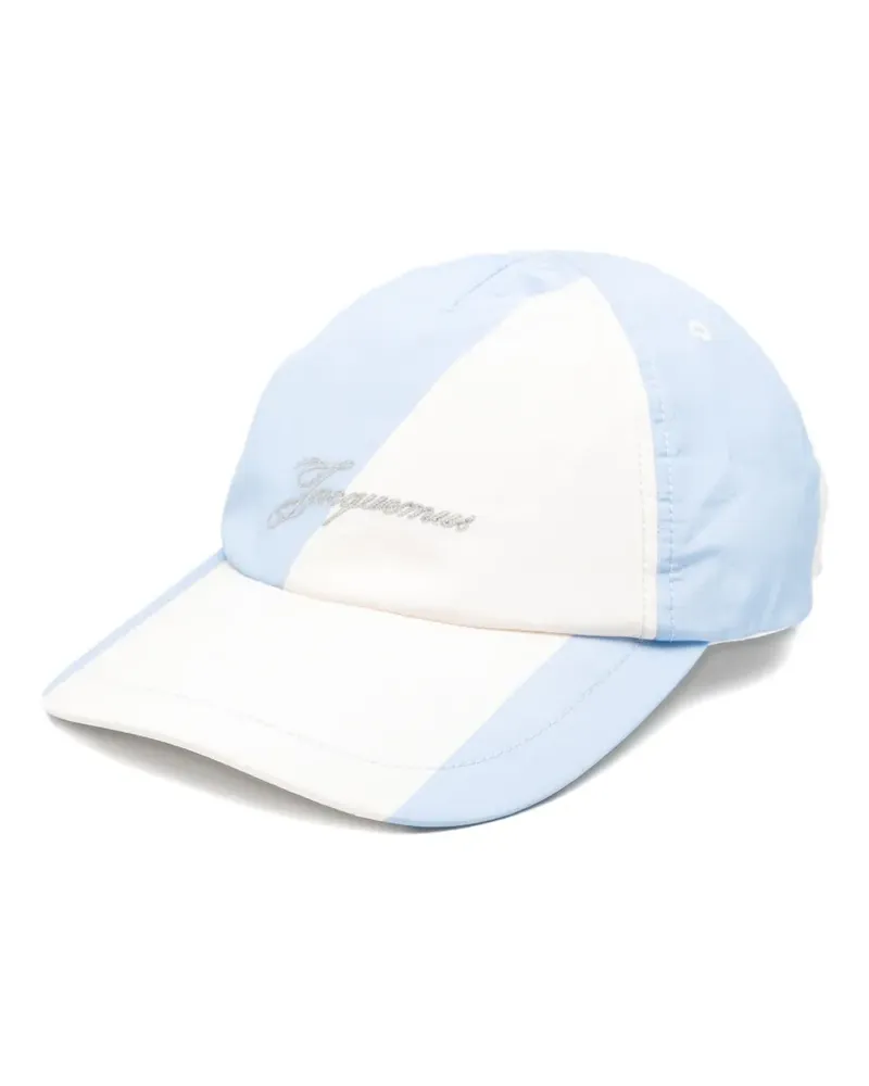 Jacquemus La Casquette Baluchon stripe-print baseball cap - Blau Blau