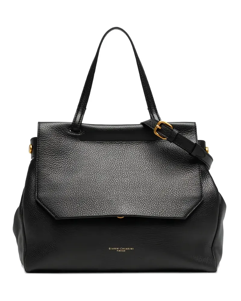 Gianni Chiarini Ottavia Tote Bag mit Klappe - Schwarz Schwarz