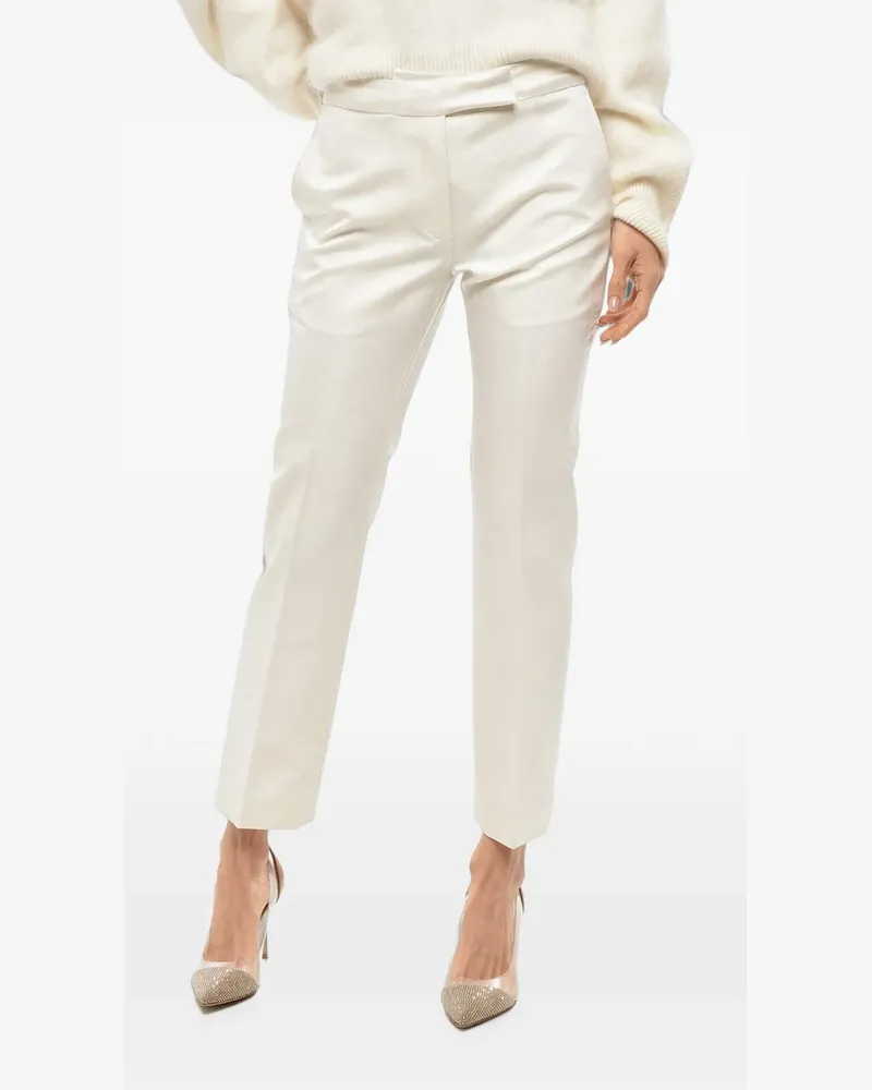 Sa Su Phi Angela tailored cropped trousers - Weiß Weiß