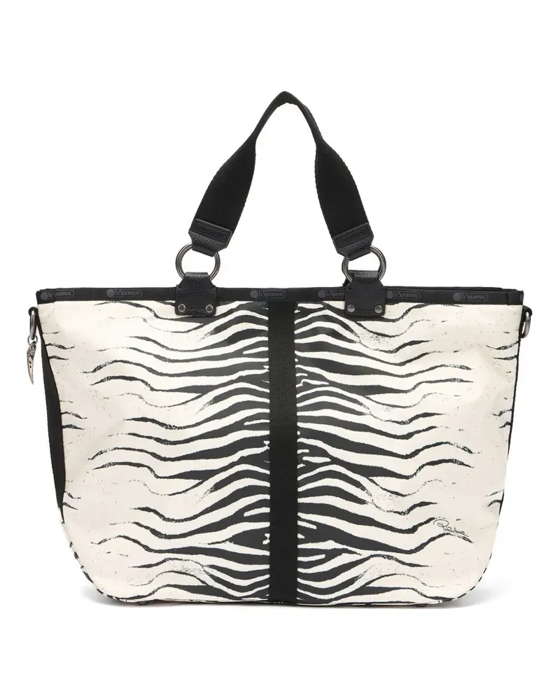 Roberto Cavalli x LeSportSac Roma zebra-print tote bag - Nude Nude