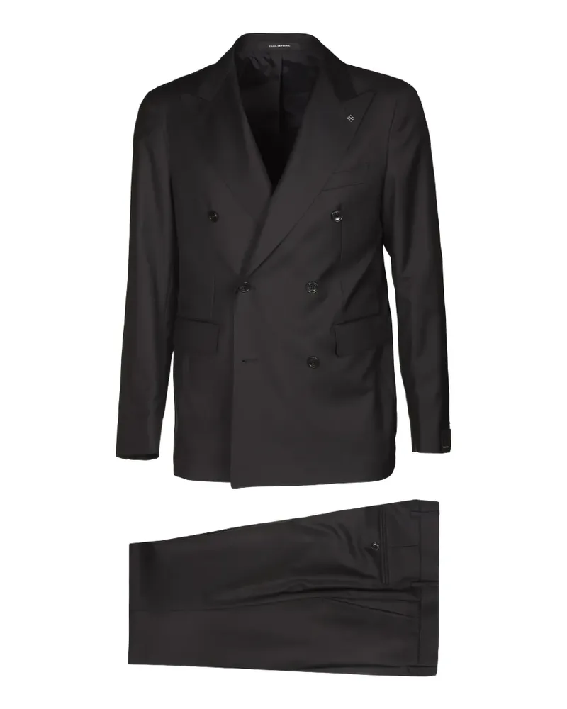 Tagliatore double-breasted tailored suit - Schwarz Schwarz