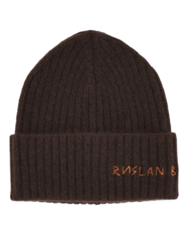 RUSLAN BAGINSKIY Beanie aus Kaschmir - Braun Braun