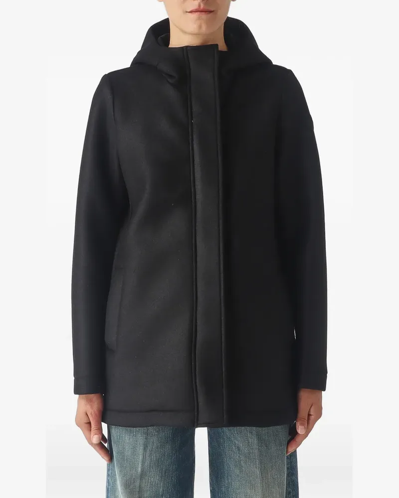 Colmar hooded zip-up coat - Schwarz Schwarz