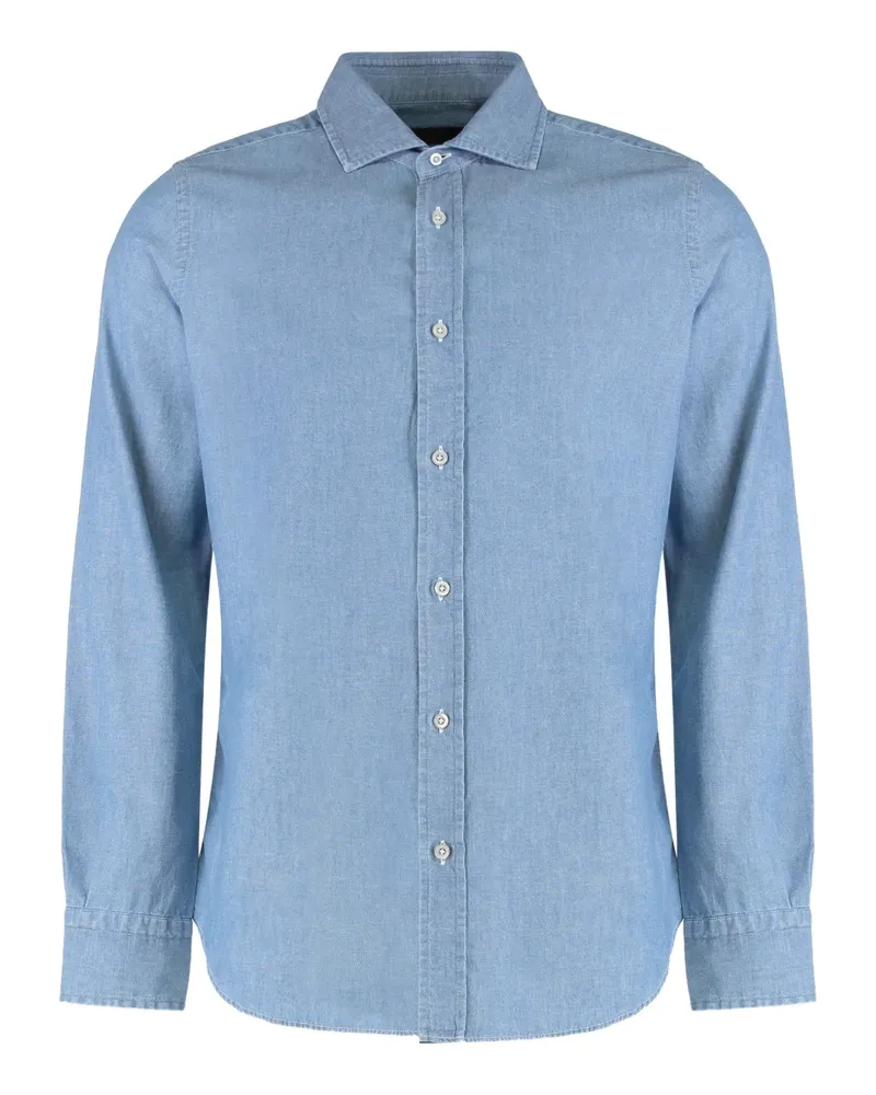 MOORER long-sleeve shirt - Blau Blau