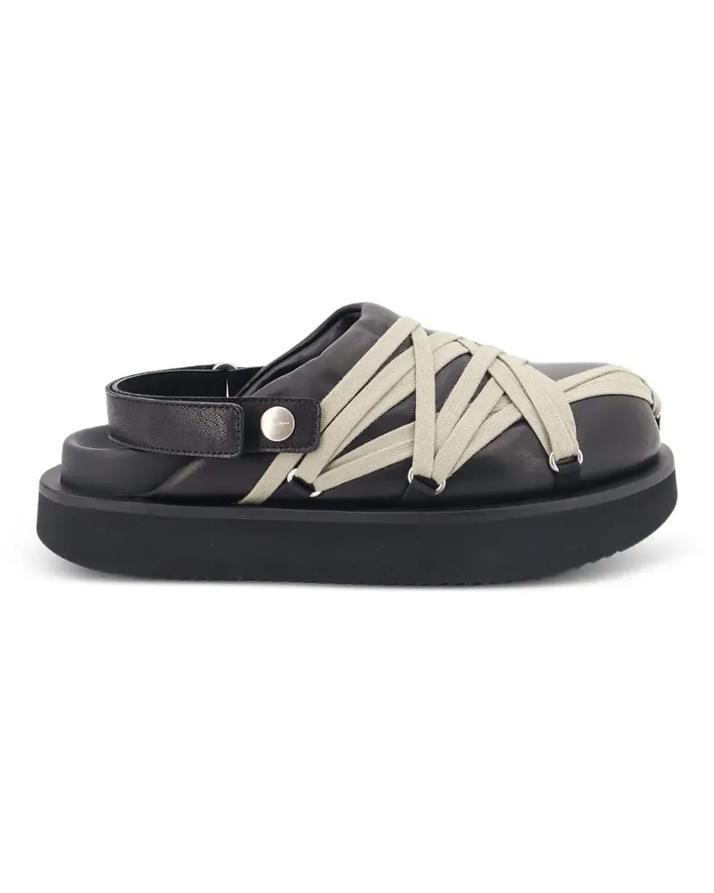 Rick Owens Megalace Plateau-Mules - Schwarz Schwarz