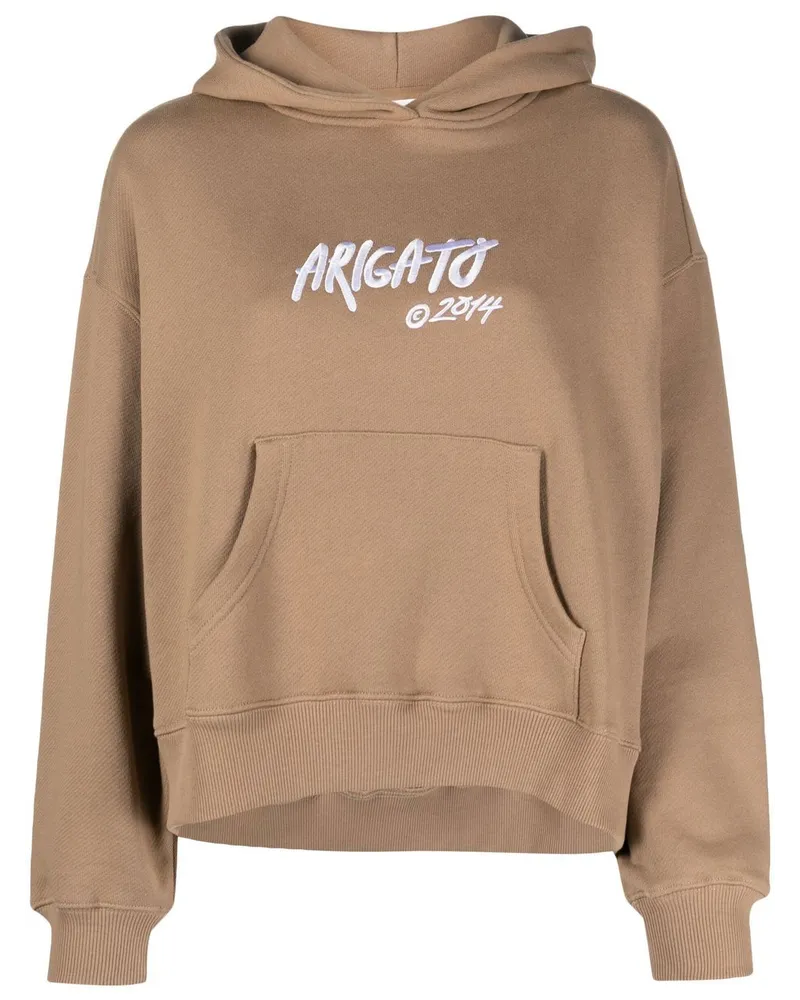 Axel Arigato Hoodie aus Bio-Baumwolle Braun