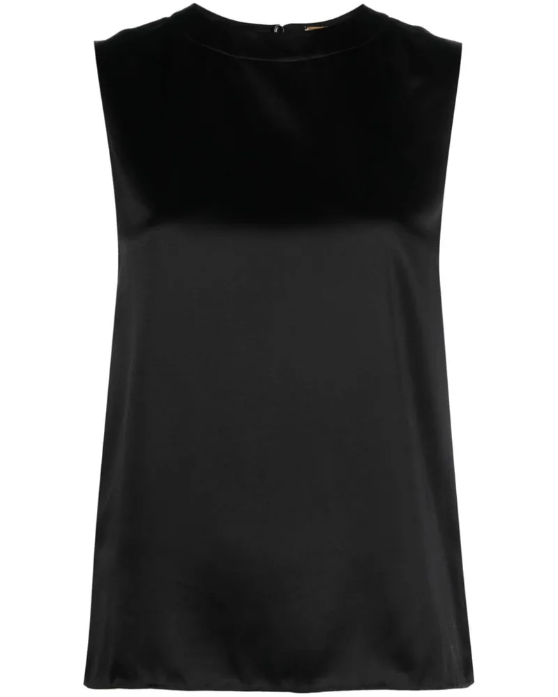 Saint Laurent Top mit Schlüssellochausschnitt - Schwarz Schwarz