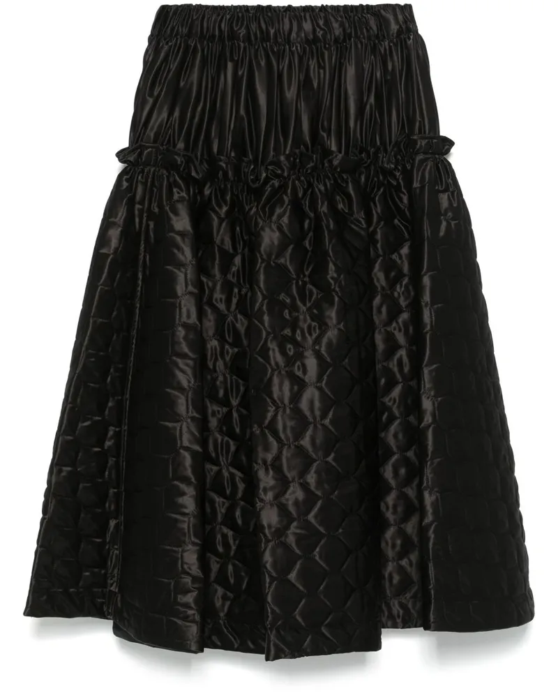 Noir Kei Ninomiya x Comme des Garcons Satinrock - Schwarz Schwarz