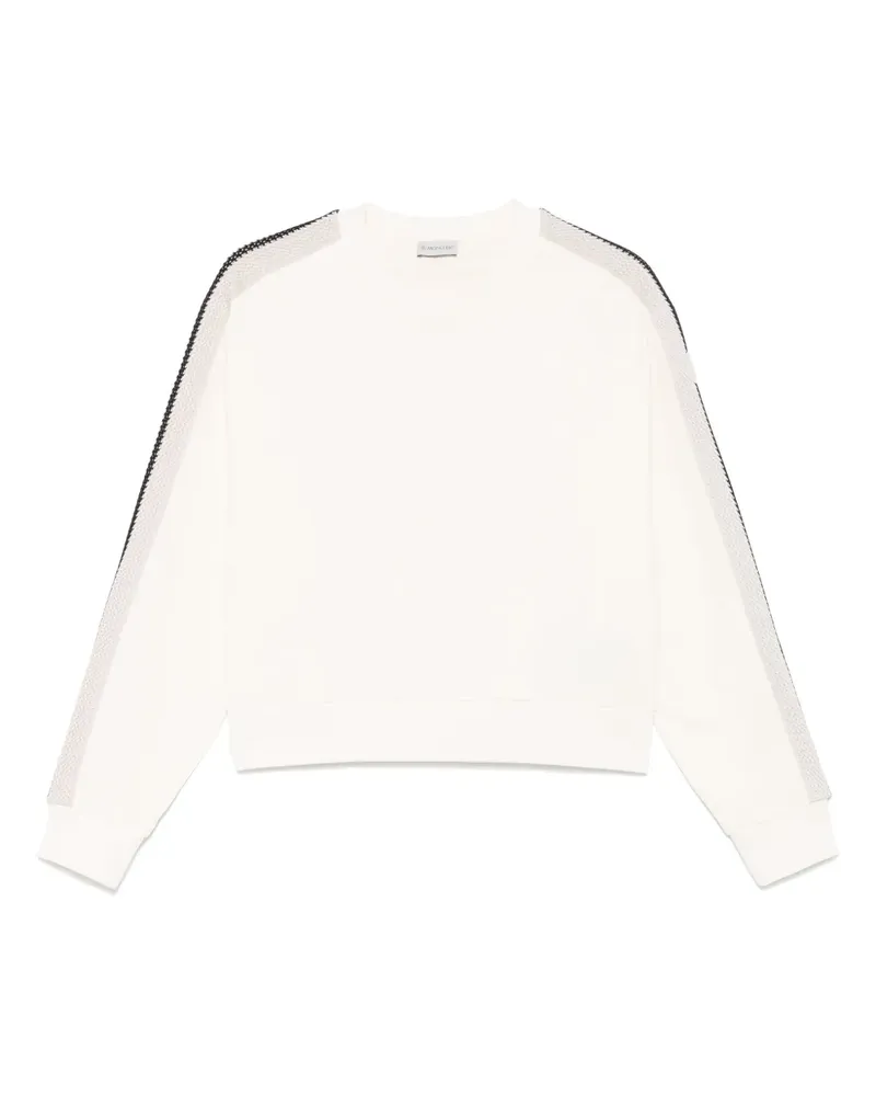 Moncler Sweatshirt mit gestricktem Besatz - Nude Nude