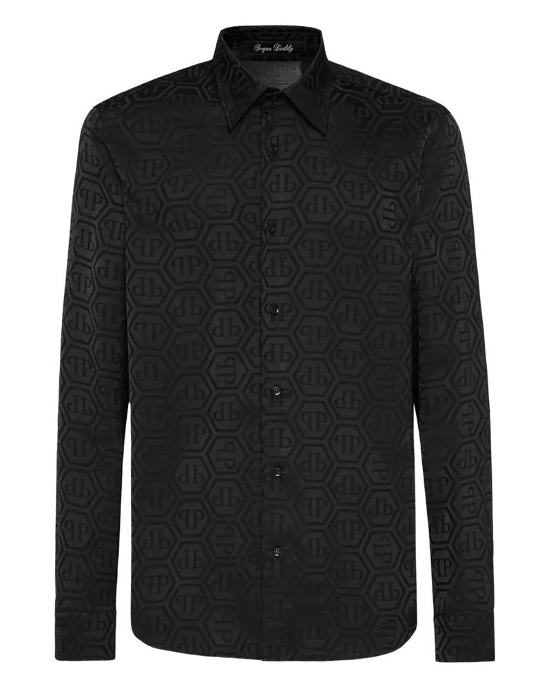 Philipp Plein Sugar Daddy Cut Hemd - Schwarz Schwarz