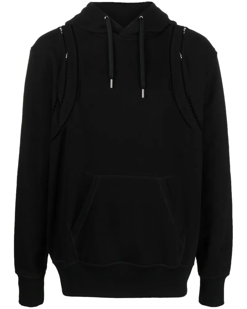 Alexander McQueen Klassischer Hoodie Schwarz