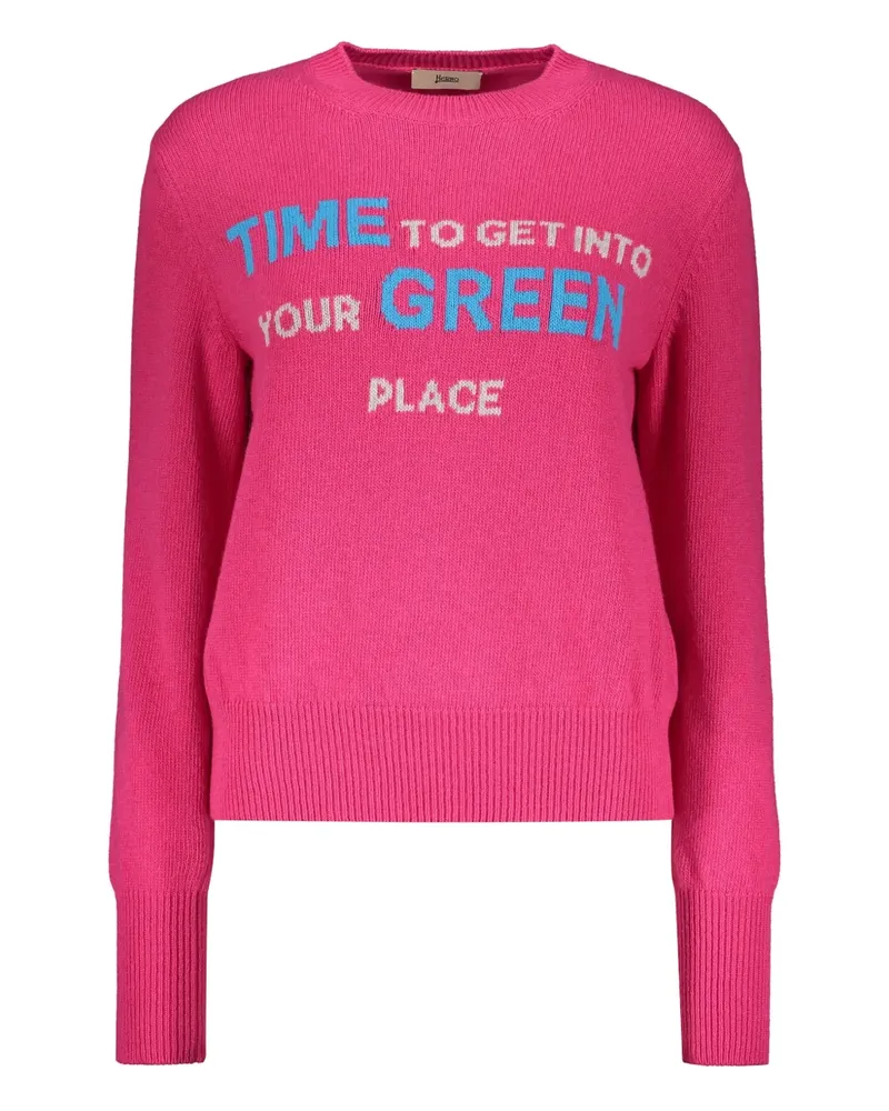 Herno Pullover mit rundem Ausschnitt - Rosa Rosa