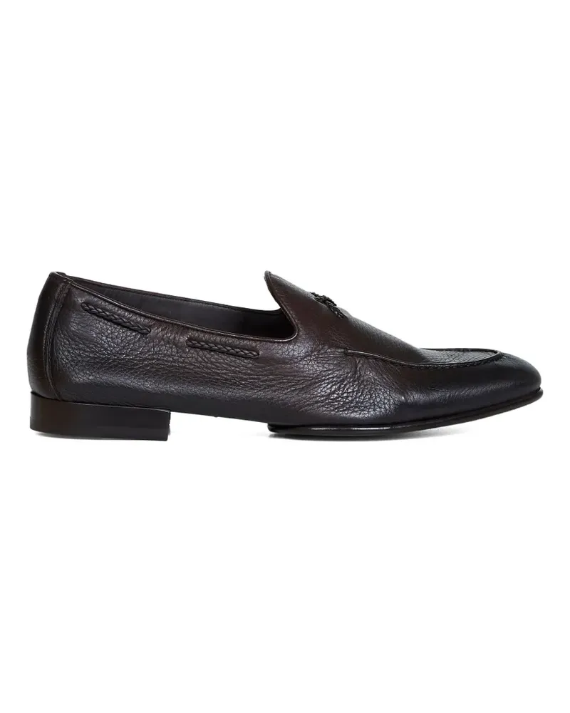 Doucal´s leather loafers - Braun Braun