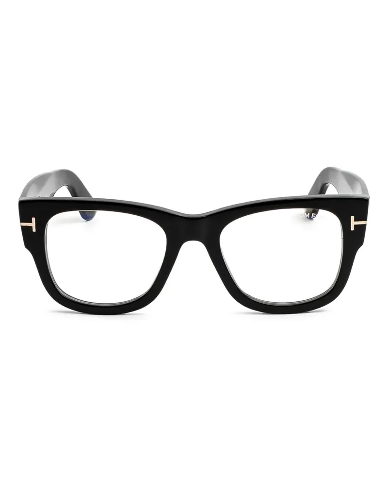 Tom Ford Geometrische Brille - Schwarz Schwarz