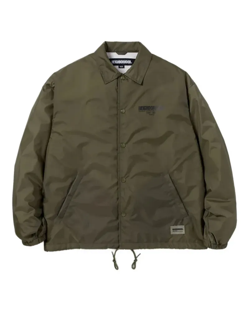 Neighborhood Jacke mit Logo-Print - Grün Grün