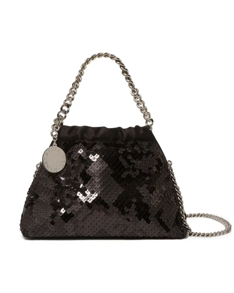 Stella McCartney Falabella Mini-Tasche mit Pailletten - Schwarz Schwarz