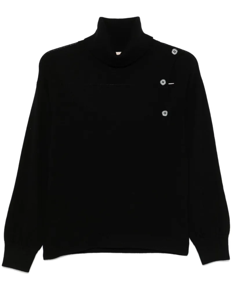 Blanca Pullover mit Cut-Out - Schwarz Schwarz