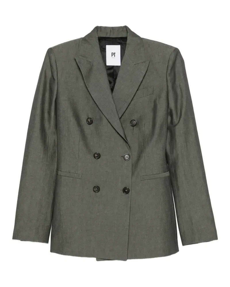 PT TORINO Romy double-breasted peak-lapels blazer - Grün Grün