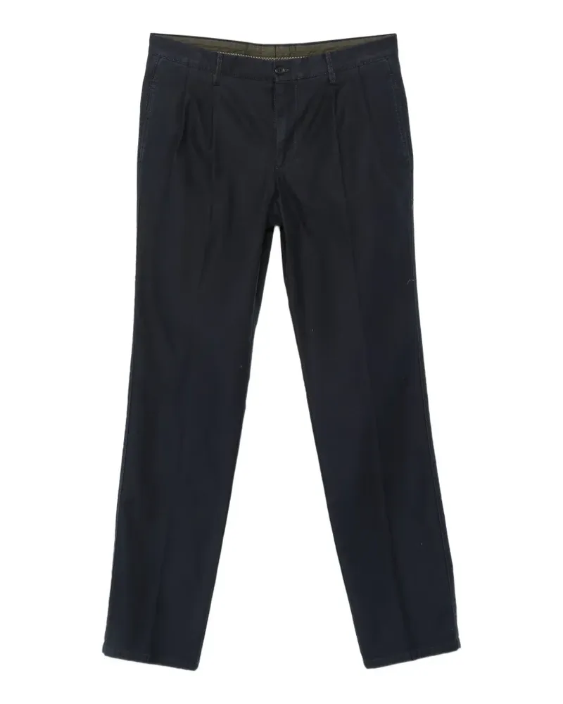 ASPESI Gerade Slim Banana Hose mit Falten - Blau Blau