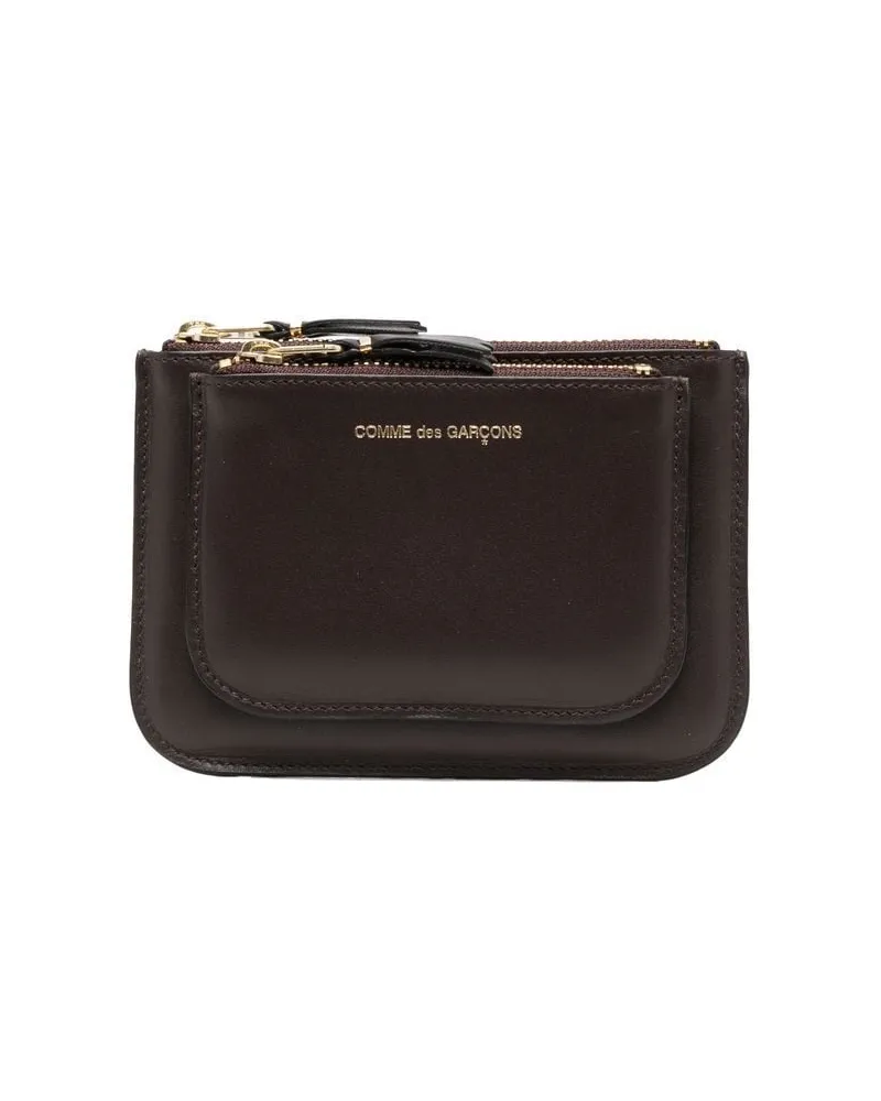 Comme des Garçons Portemonnaie mit zwei Fächern - Braun Braun