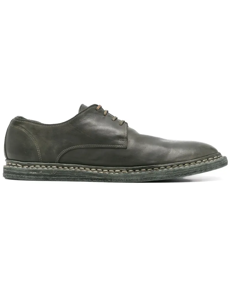 GUIDI Klassische Derby-Schuhe - Grün Grün